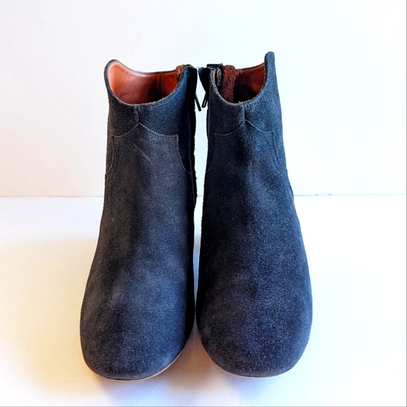 Isabel Marant Booties Suede Leather Wooden Heel Boots US 6 🩷 - Picture 6 of 9